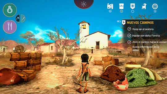 Cícera explorando la caatinga — ARIDA: Backland's Awakening